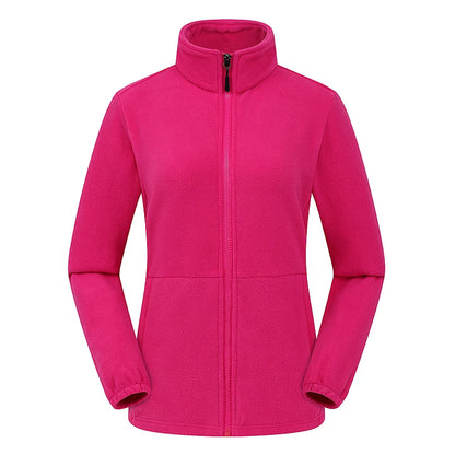 Women's Polar Fleece Jacket – Windproof Thermal Outdoor Coat
