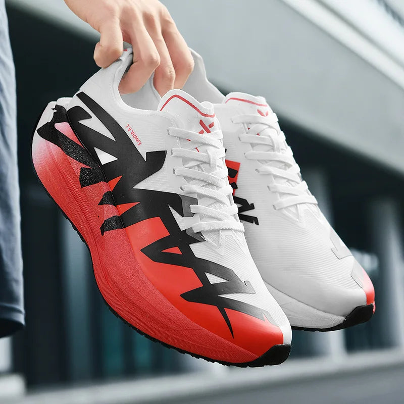 Men's Cushioned Running Sneakers Breathable Mesh Trainer