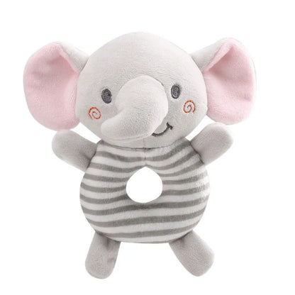 Baby Rattle Toy – Soft Plush Cartoon Animal Hand Ring for Newborns