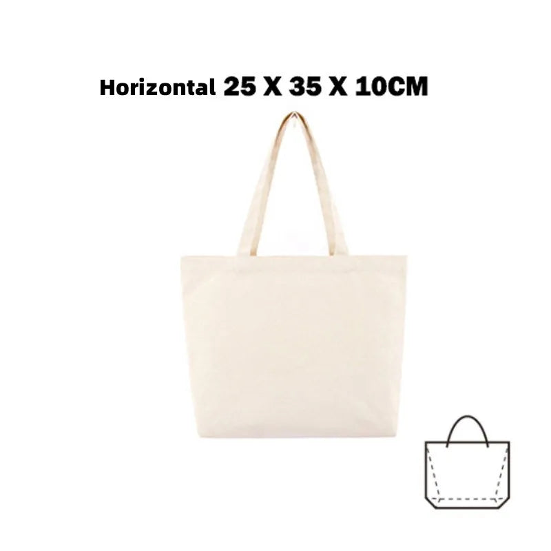 Canvas Tote Bag – Large Capacity Eco-Friendly Reusable Cotton Shoulder Bag