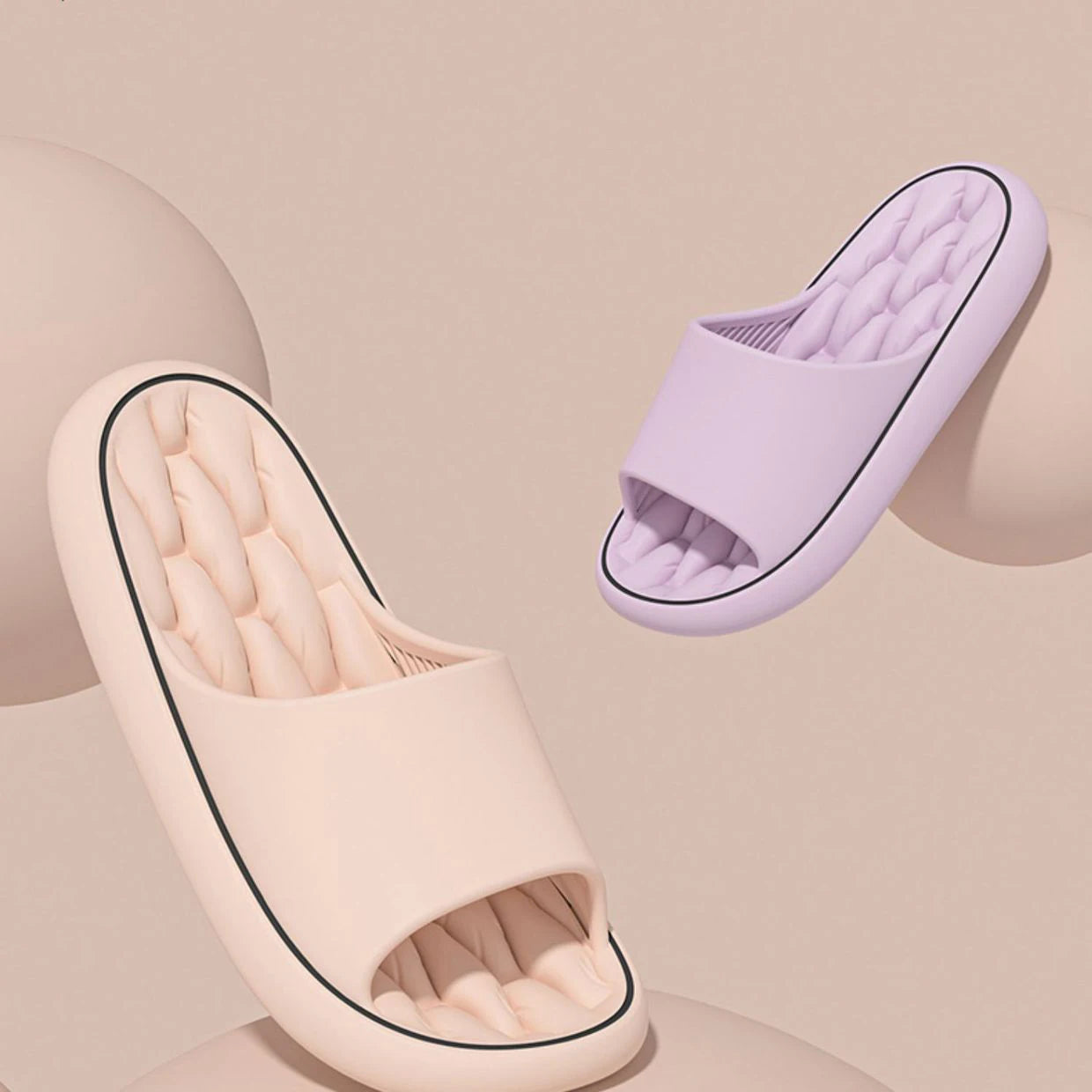 EVA Cloud Slippers – Thick Sole Cushion Slides for Indoor & Outdoor