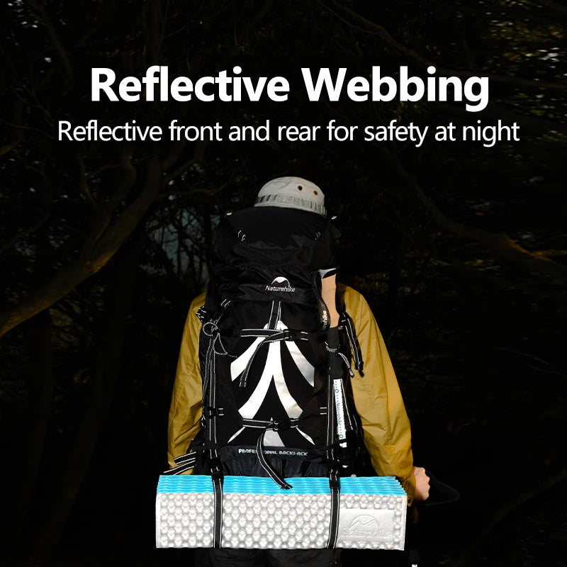 Naturehike 70L Hiking Backpack with Rain Cover – Ergonomic Camping Pack