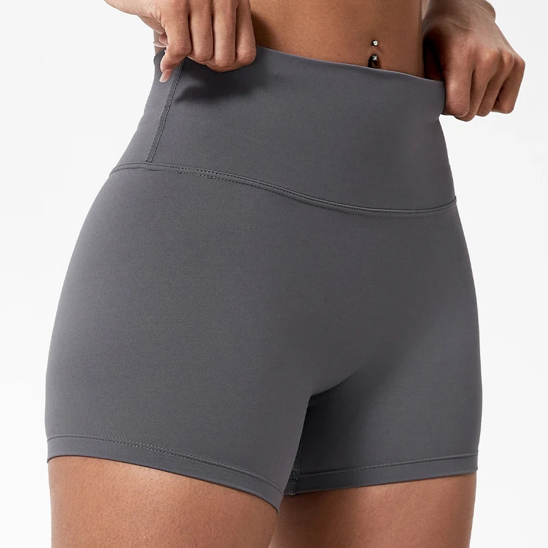 High-Waist Butt Lift Sports Shorts – Slim Fit Running & Cycling Shorts for Women