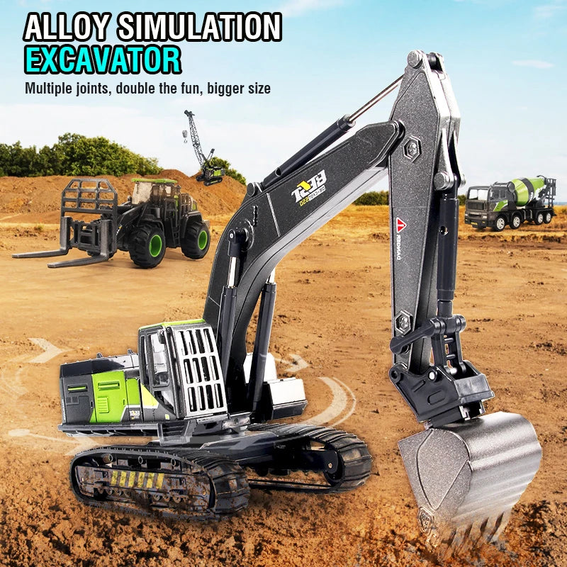 1:50 Scale Die-Cast Construction Vehicle Toy – Truck, Excavator, Crane & More