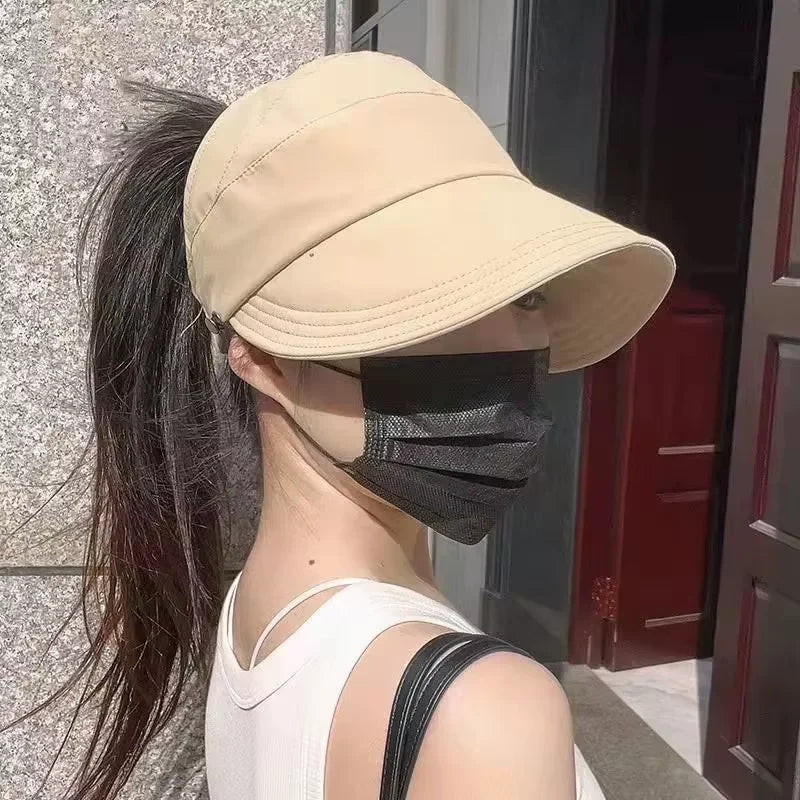 UPF50+ Quick-Dry Sun Visor Cap – Lightweight Outdoor Hat