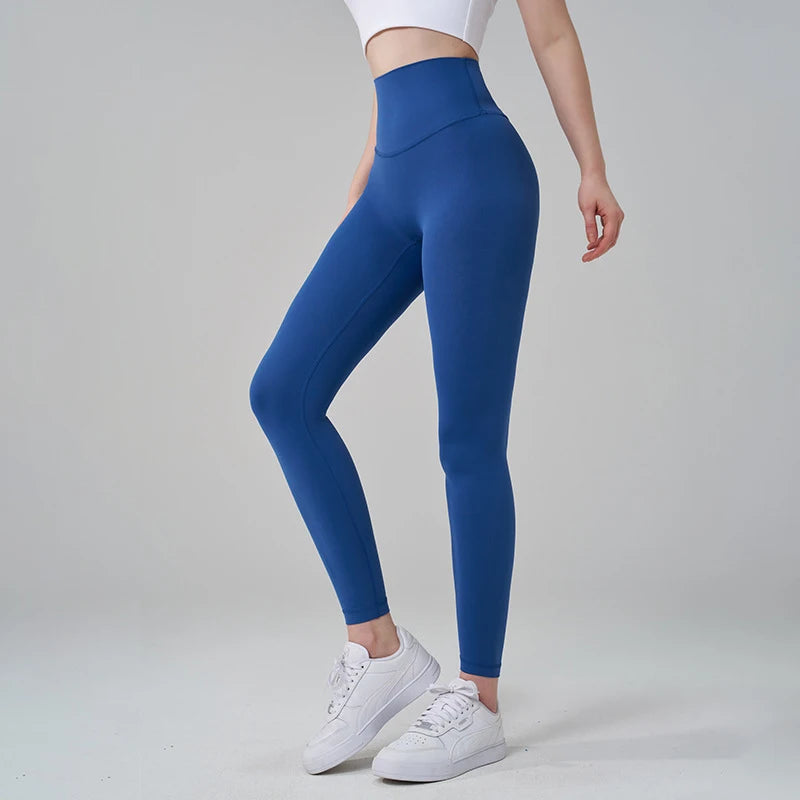 Women's Nylon Yoga Pants – Gym Leggings with Elastic Waist