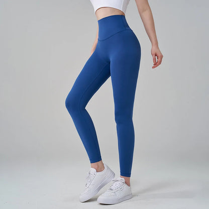 Women's Nylon Yoga Pants – Gym Leggings with Elastic Waist