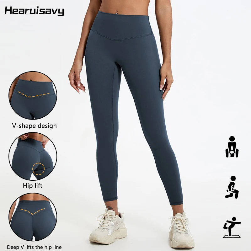 Push-Up High-Waist Yoga Leggings for Women – V-Shape Hip Lift