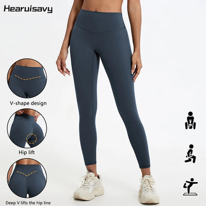 Push-Up High-Waist Yoga Leggings for Women – V-Shape Hip Lift