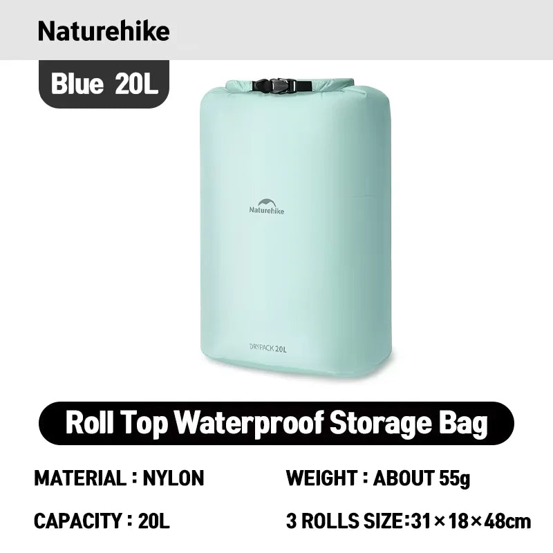 Naturehike Waterproof Dry Bag – Lightweight Roll Top Storage Sack