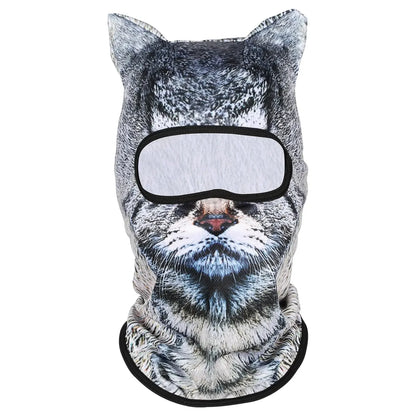3D Cat Balaclava Full Face Mask – Ski, Motorcycle & Outdoor Hood