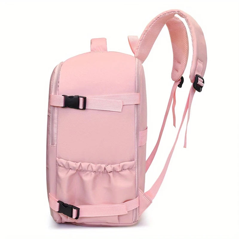 Lightweight Casual Backpack with Adjustable Straps & Multiple Pockets