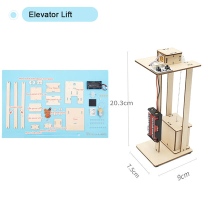 DIY STEM Science Experiment Kit for Kids – Handmade Assembly Model Toy (32 Designs)