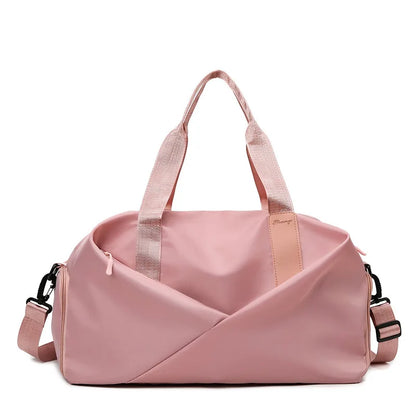 Women's Waterproof Gym Bag – Dry Wet Separation Travel Yoga Duffel