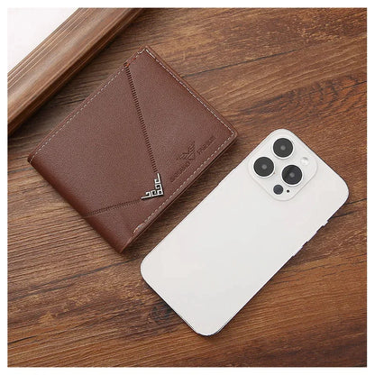 RFID Blocking Slim Leather Wallet for Men – Bifold Minimalist Card Holder