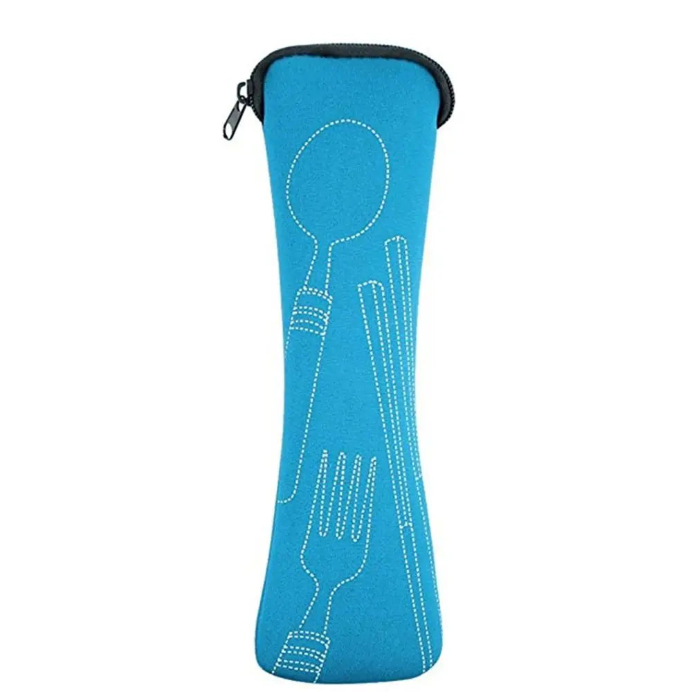 Portable Cutlery Travel Bag – Zippered Utensil Pouch for Picnic & On-the-Go
