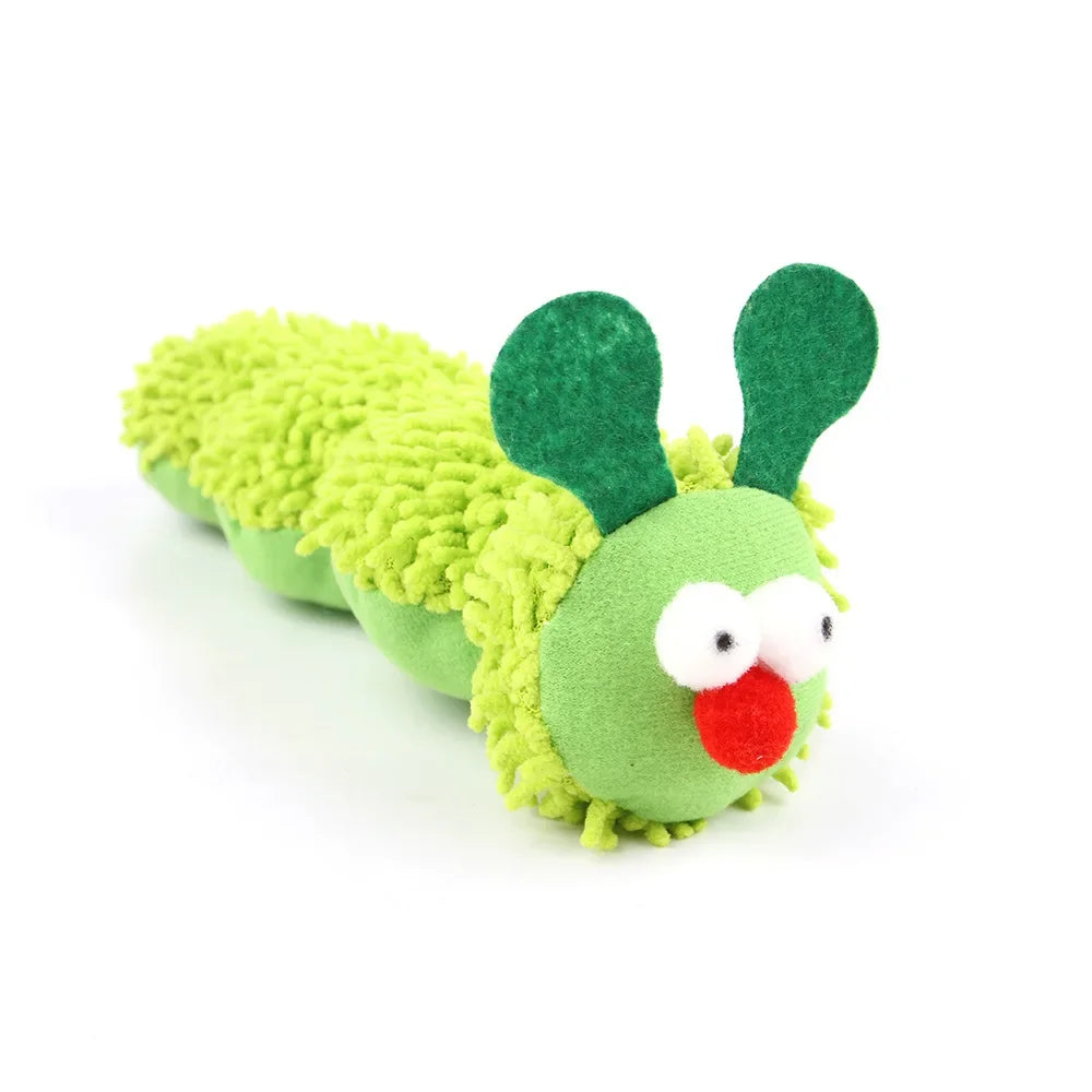 Caterpillar Catnip Chew Toy – Silvervine Molar Teaser for Cats