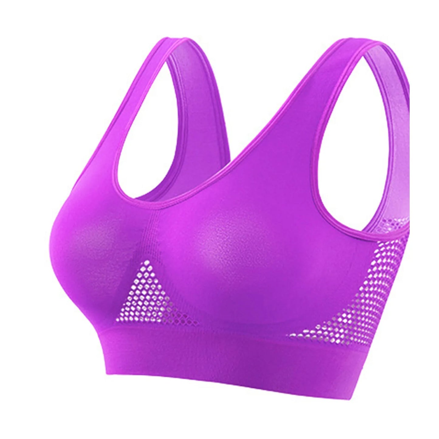 Seamless Sports Bra – High Support, Shockproof, Breathable Mesh