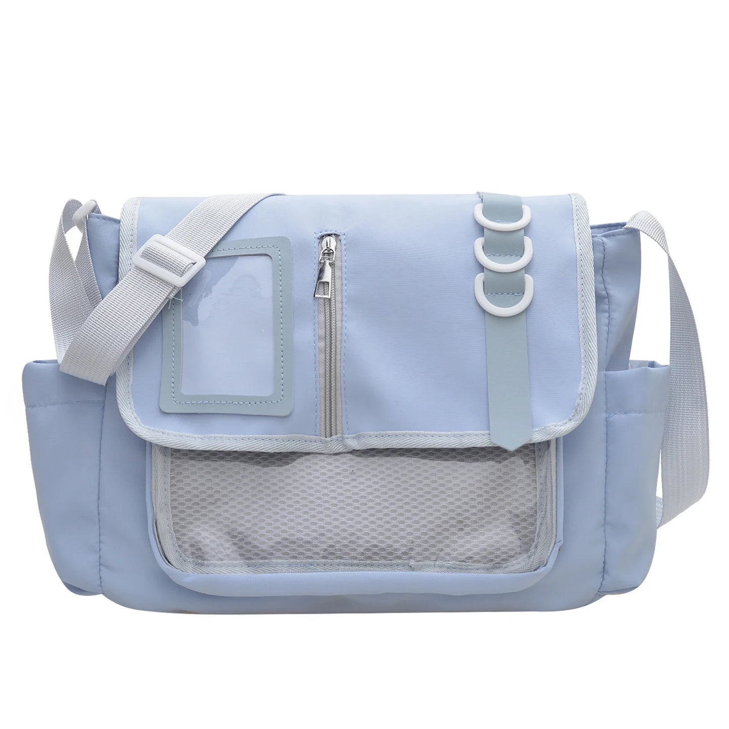 Y2K Japanese Ita Crossbody Bag – Transparent Casual School Bag for Girls