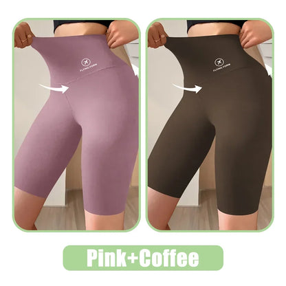 High Waist Biker Shorts for Women – Push Up Gym Cycling Yoga Leggings