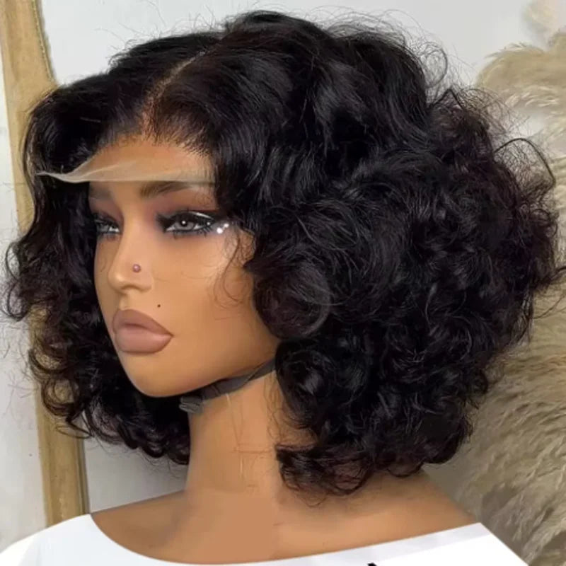 Body Wave Bob Wig - Glueless HD Lace Front Human Hair Wig
