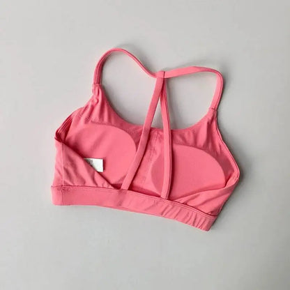 Women's Sports Bra – Open Back Halter Neck Yoga Fitness Bra