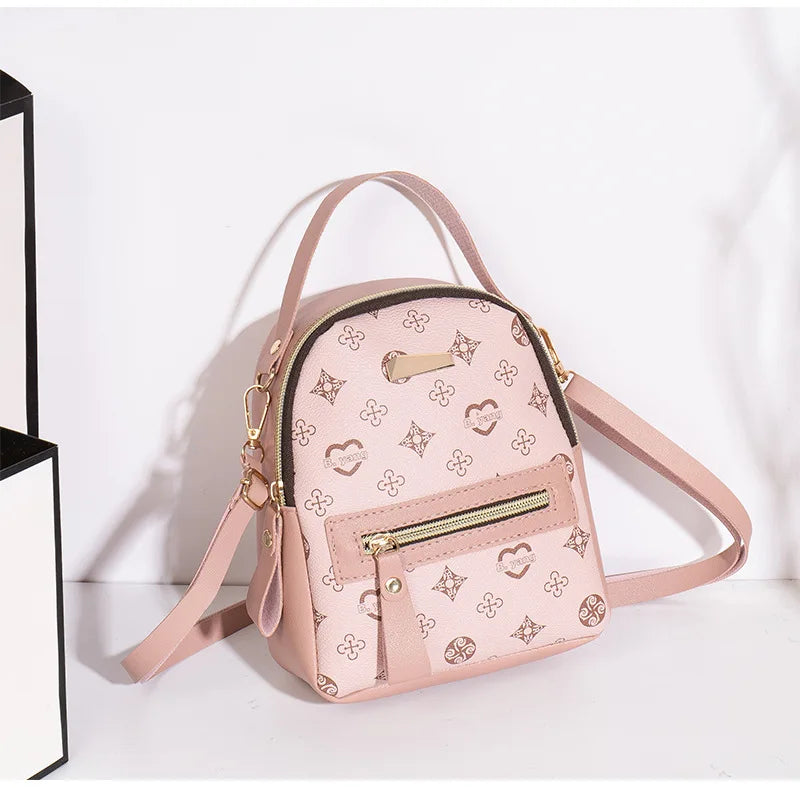 Floral Print Mini Backpack – Women's Fashion Bag