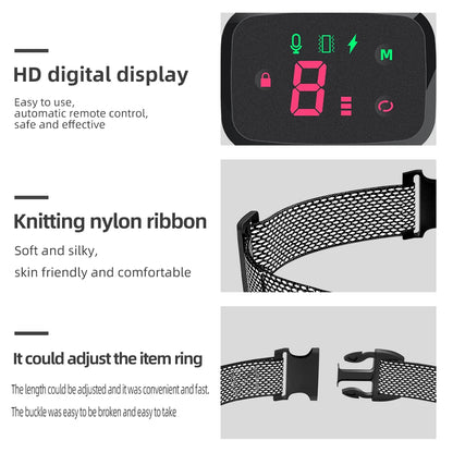 Anti-Bark Dog Collar – Smart Automatic Bark Stopper with HD Display