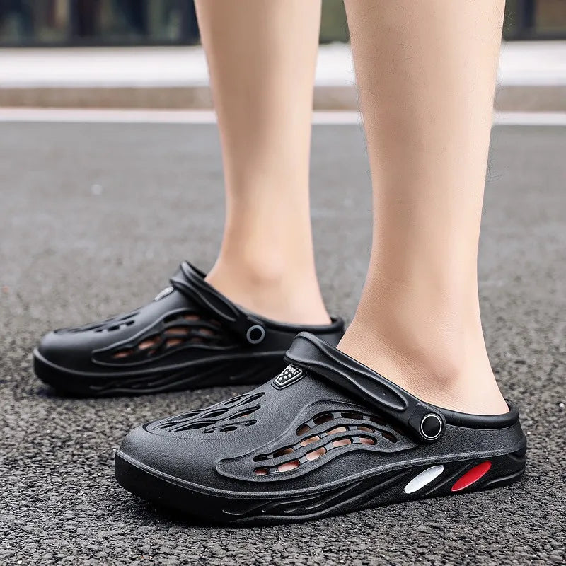 Summer Men Sandals Light Eva S Casual Shoes Hole Clogs Lovers Home Garden Outdoor Male Beach Flat