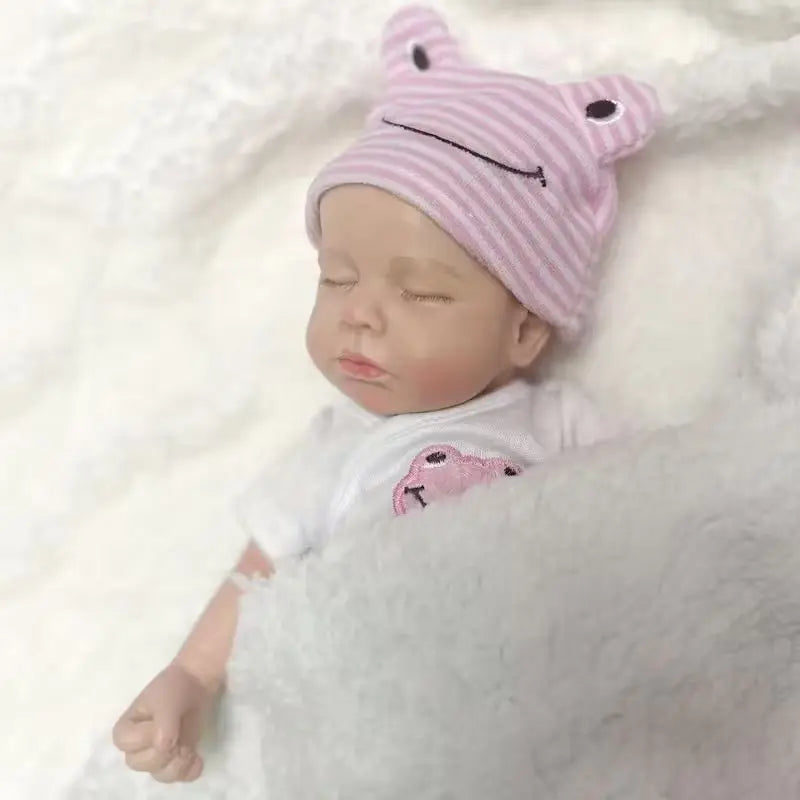 33cm Loulou Reborn Baby Doll – Solid Silicone Washable Newborn