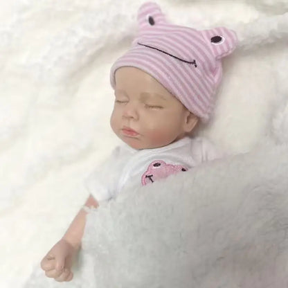 33cm Loulou Reborn Baby Doll – Solid Silicone Washable Newborn