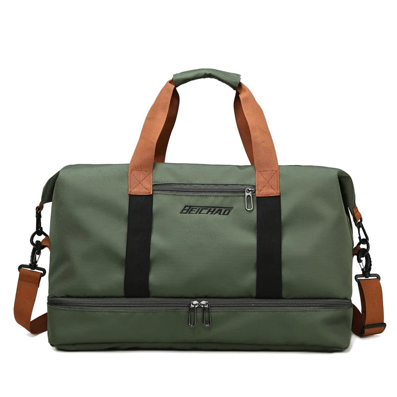 Gym Duffle Bag – Travel & Fitness Weekender with Shoe Compartment
