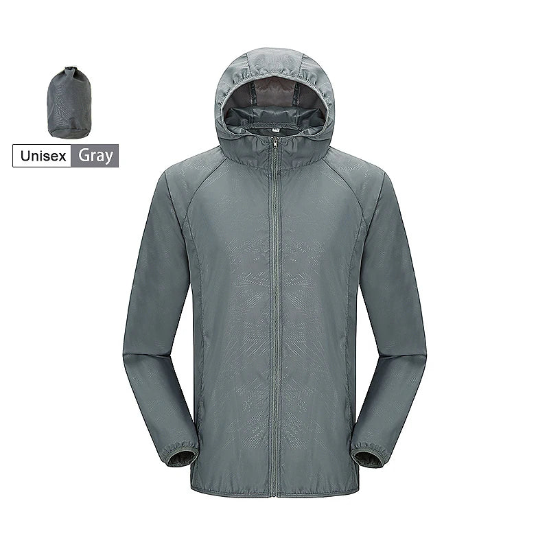 Waterproof Hiking Windbreaker Jacket – Unisex Quick-Dry Outdoor Rain Jacket