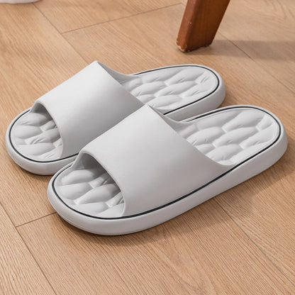 Men Trend Summer Slippers Soft Non-Slip Sole Cloud Sandals Home Beach Indoor Outdoor - Soft