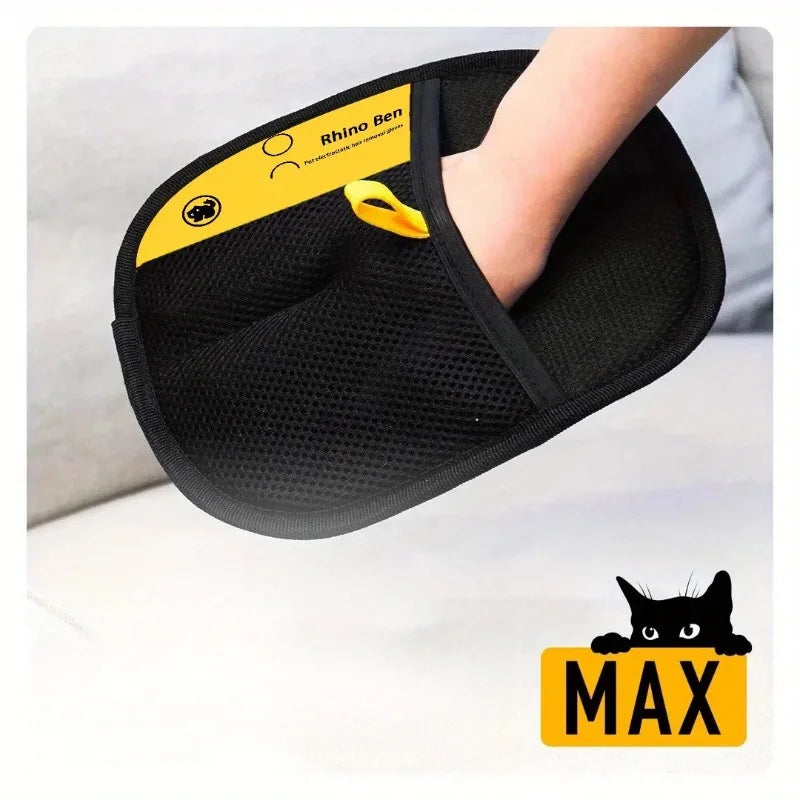 Pet Hair Removal Gloves – Double-Sided Cat & Dog Brush (2-Pack)