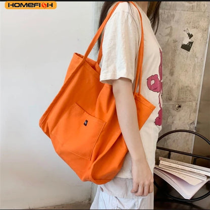 Canvas Tote Bag for Women – Large Reusable Shoulder Handbag