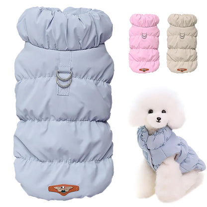 Padded Dog Puffer Coat – Winter Jacket for Small & Medium Dogs