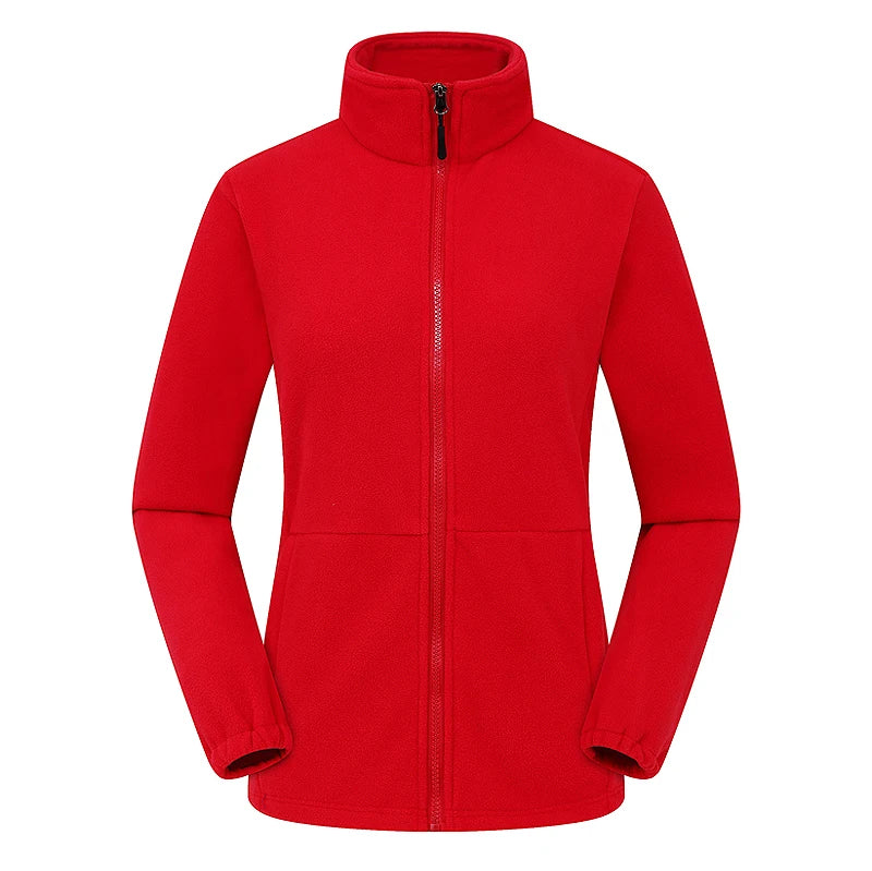 Women's Polar Fleece Jacket – Windproof Thermal Outdoor Coat