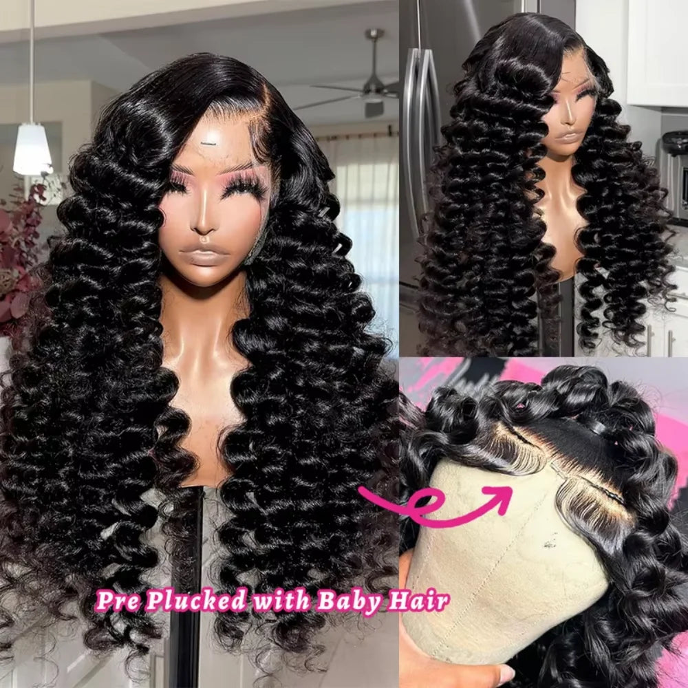 Loose Deep Wave Lace Front Wig Human Hair 13x4 13x6 HD