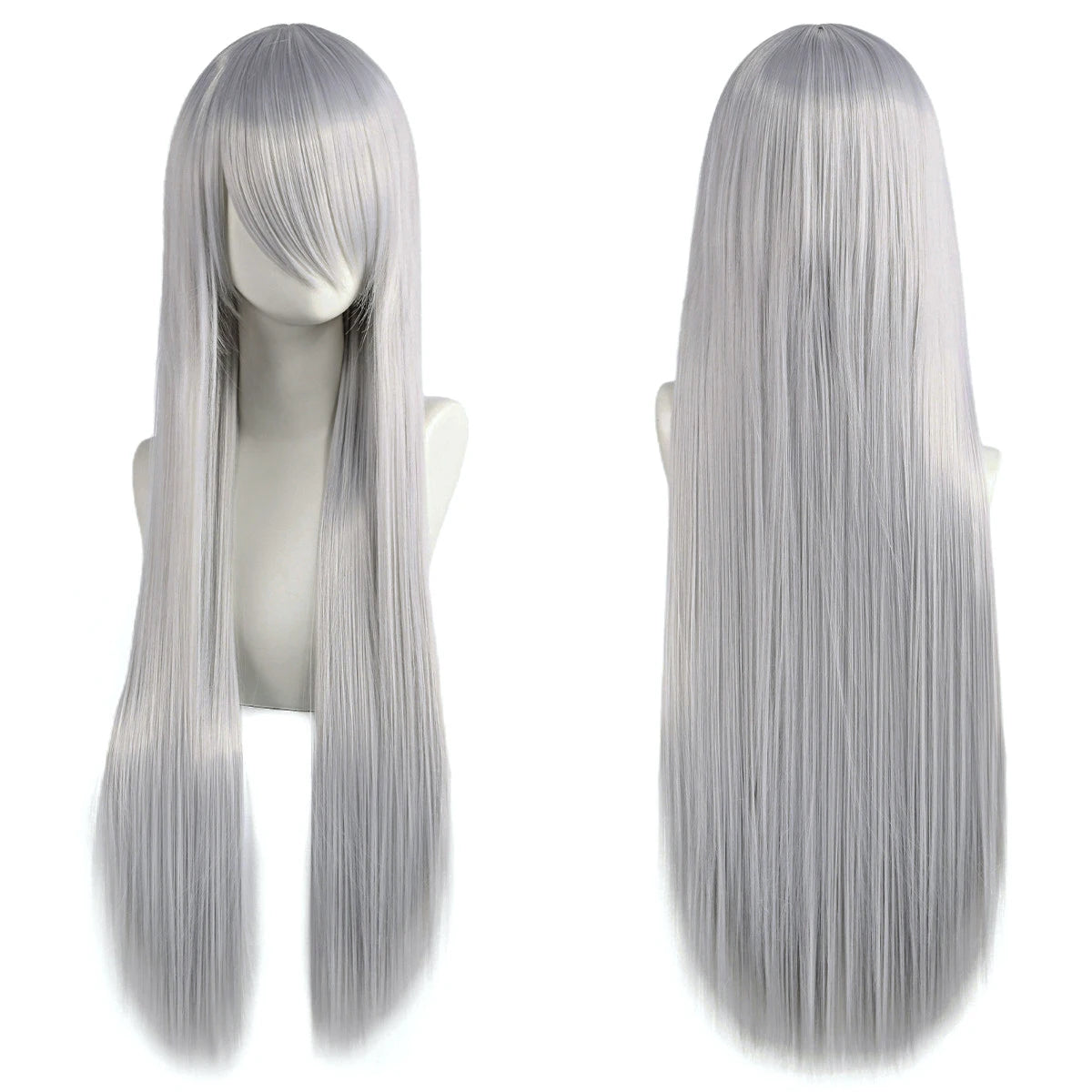 Long Straight Cosplay Wig – 32 Inch Synthetic Lolita Hair, 36 Colors