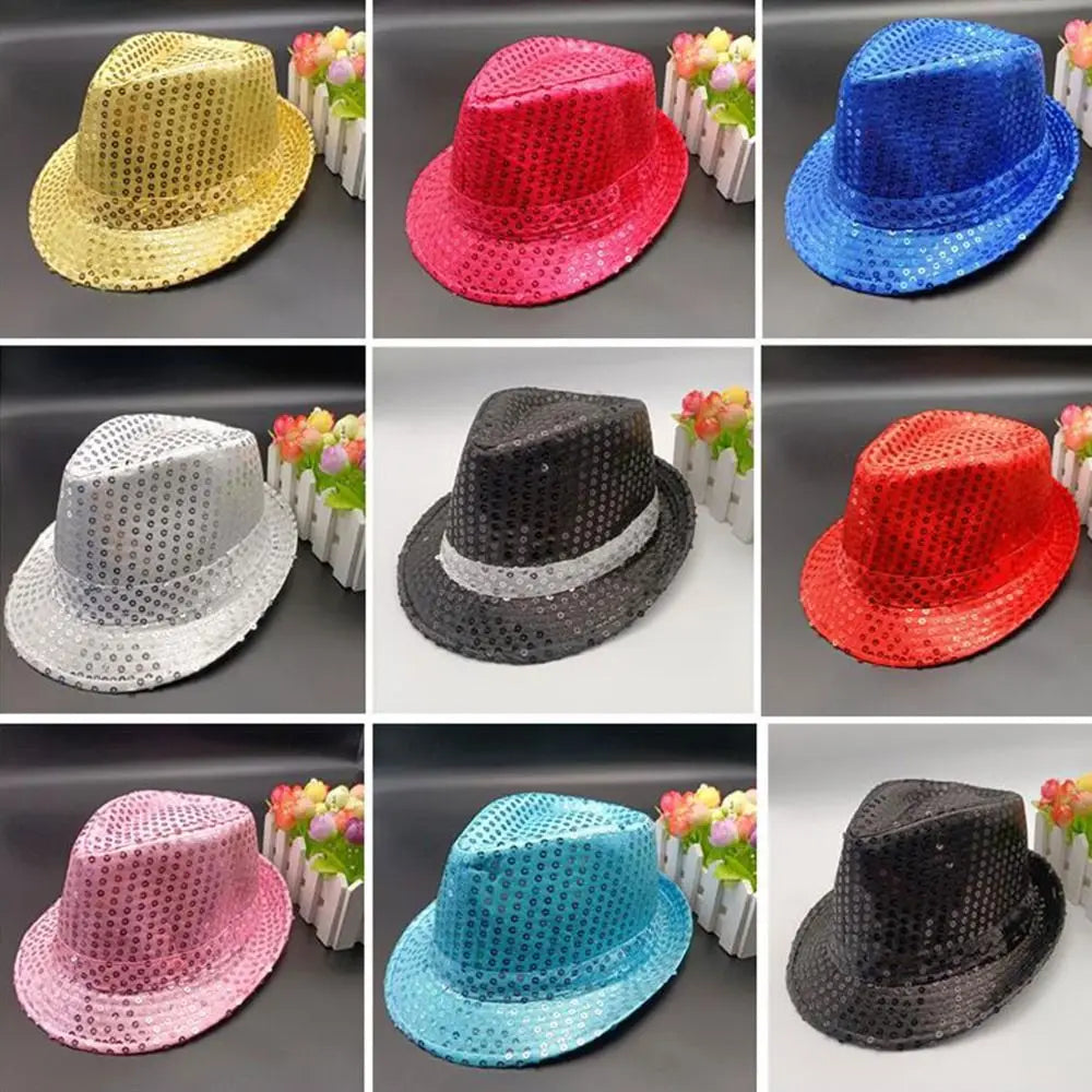 Sequin Jazz Fedora Hat – Party, Dance & Cosplay