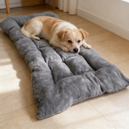 Plush Dog Bed Mat – Thick Soft Crate Pad for Small to Large Pets