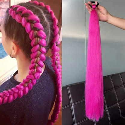 28 Inch Synthetic Braiding Ponytail Hair Extension – DIY Jumbo Braid