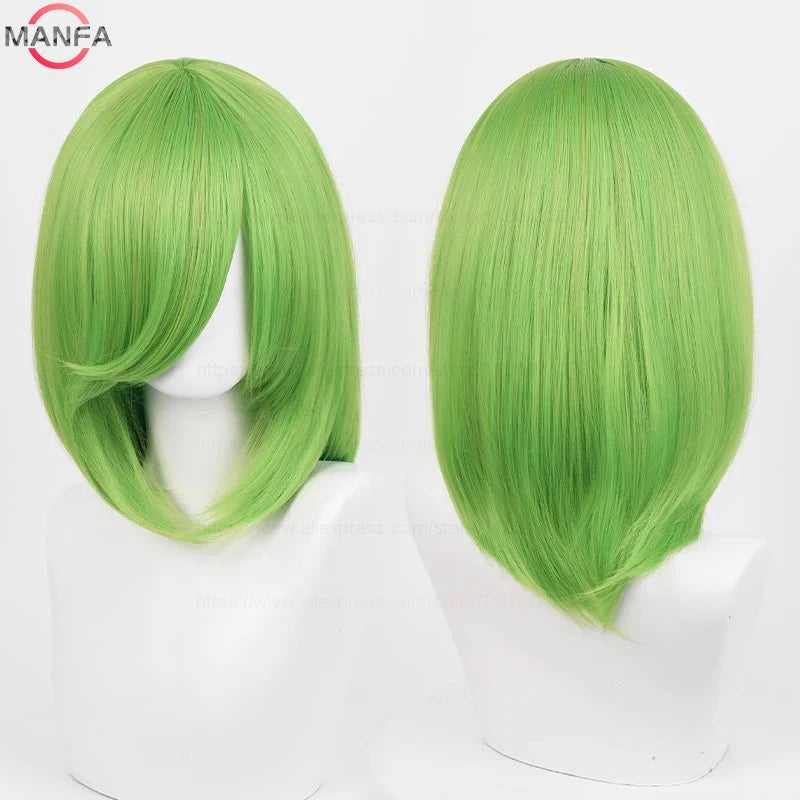 Anime Cosplay Wig - 40cm Medium Straight Wig with Bangs