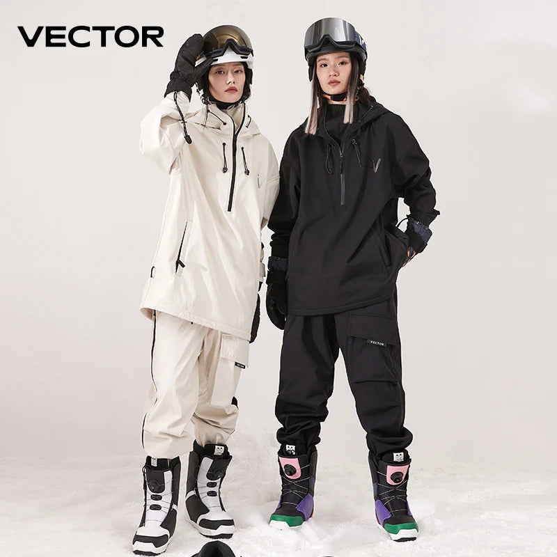 Ski Jacket & Pants Set – Waterproof Windproof Winter Ski Suit for Men & Women