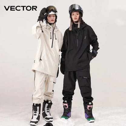 Ski Jacket & Pants Set – Waterproof Windproof Winter Ski Suit for Men & Women