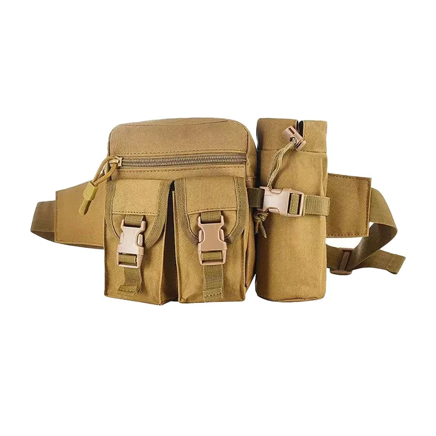 Tactical Waist Bag with Detachable Water Bottle Holder
