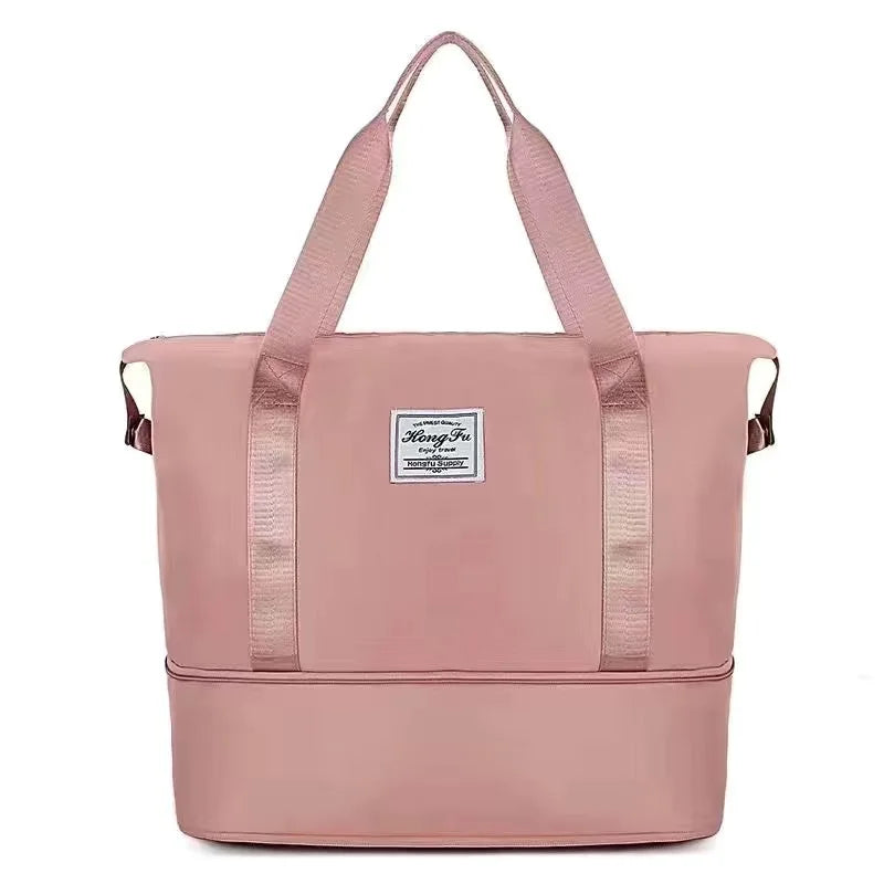 Foldable Travel Bag Large Capacity Waterproof Weekender Tote
