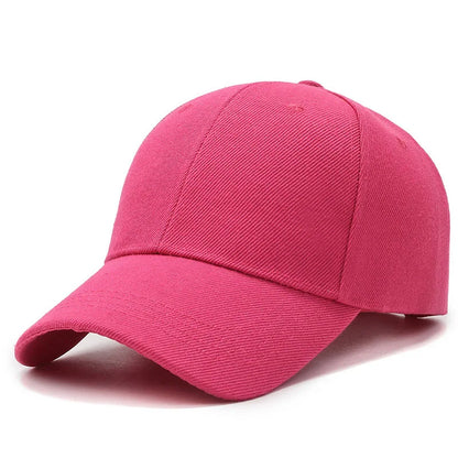 Plain Baseball Cap – Unisex Adjustable Snapback Dad Hat