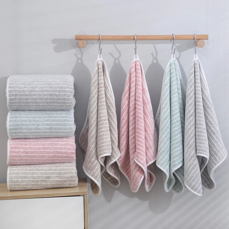 Quick-Dry Coral Fleece Towel Set – Soft & Absorbent